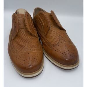 Florsheim Mens 9D Dress Shoes‎ Limited Leather Brown Flux Wing Tip Ox 15108-257